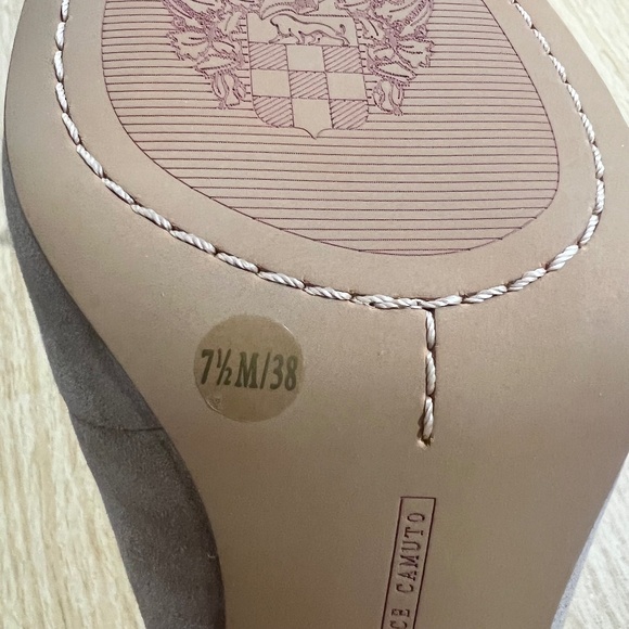 NWT Vince Camuto VC-Hamden Truffle Taupe Suede Slingback Pump 7.5 - Picture 9 of 12